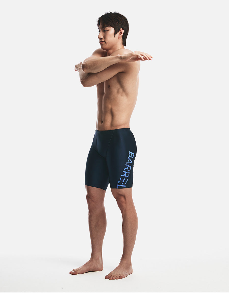 Barrel Men Basic Big Logo Mid Jammer-NAVY5