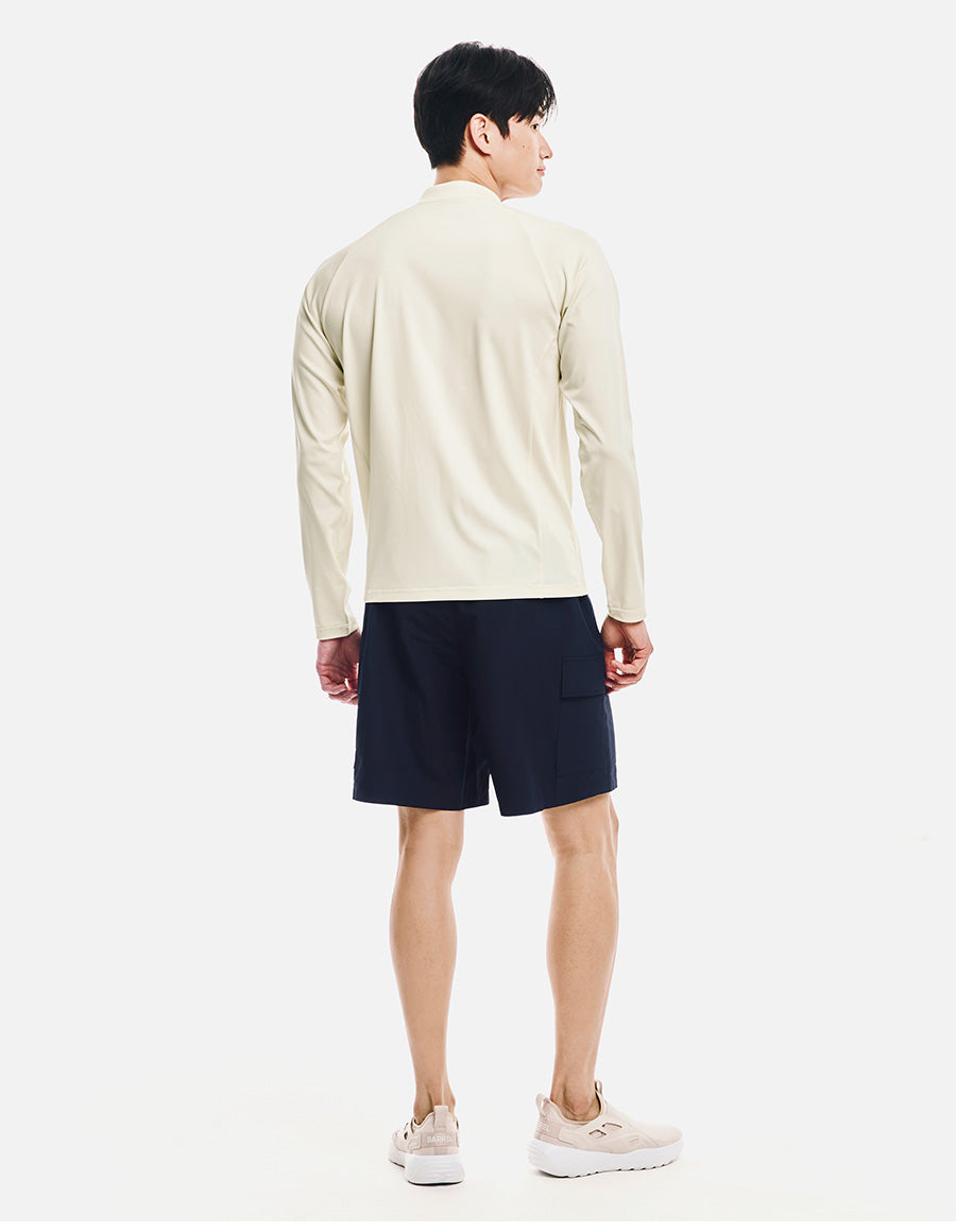 Barrel Men Essential Relax Zip Rashguard-IVORY5