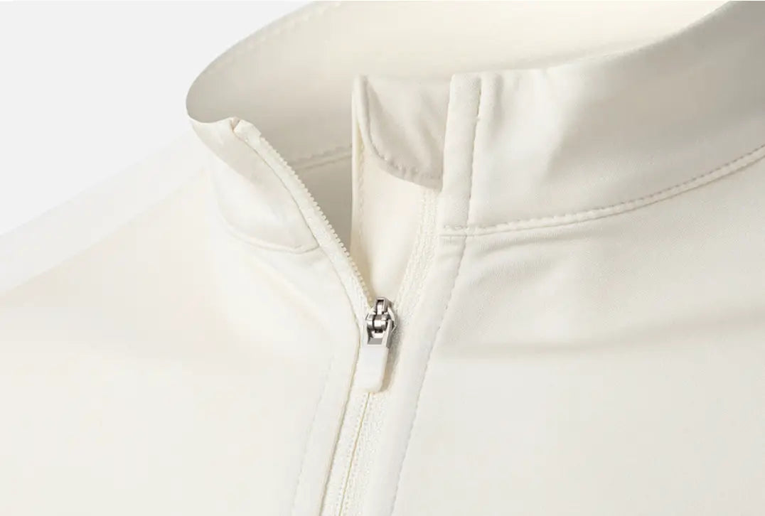 Barrel Men Essential Relax Zip Rashguard-IVORY6