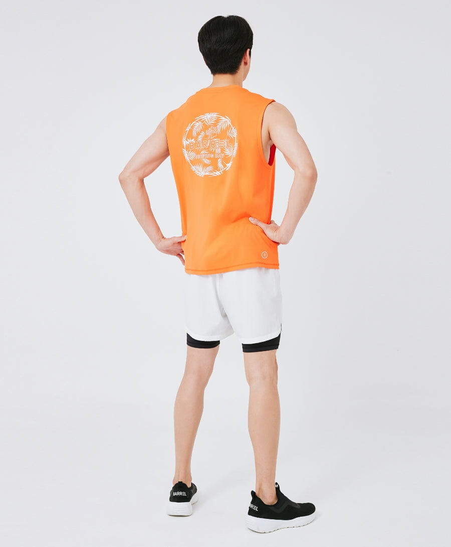 Barrel Men Sunet 4" Leggings Shorts-WHITE_image2