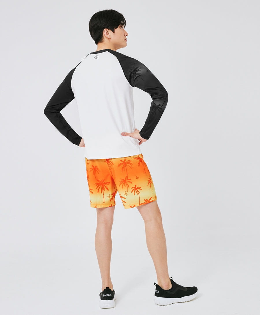 Barrel Men Sunset RelaxFit Odd Rashguard-PALM TREE_image2