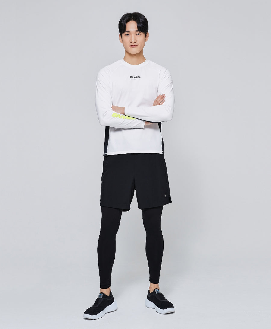 Barrel Mens Motion RelaxFit Rashguard-WHITE7