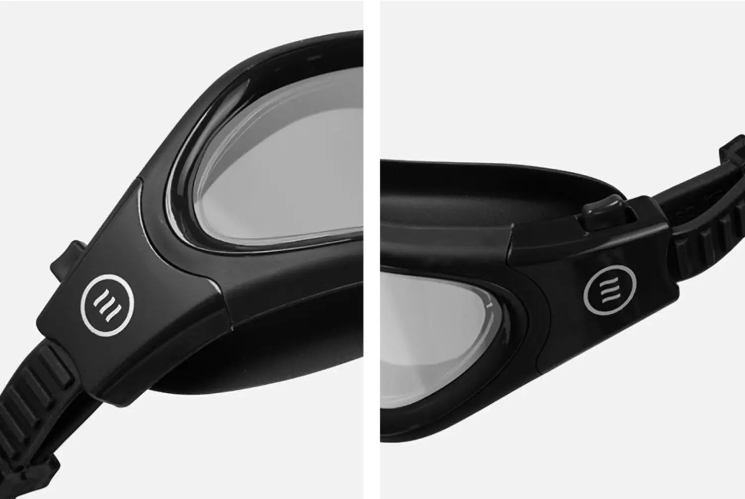 Barrel Open Water Mirror Swim Goggles-BLACK3