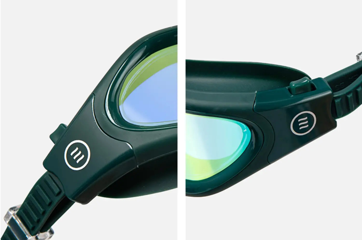 Barrel Open Water Mirror Swim Goggles-GREEN3
