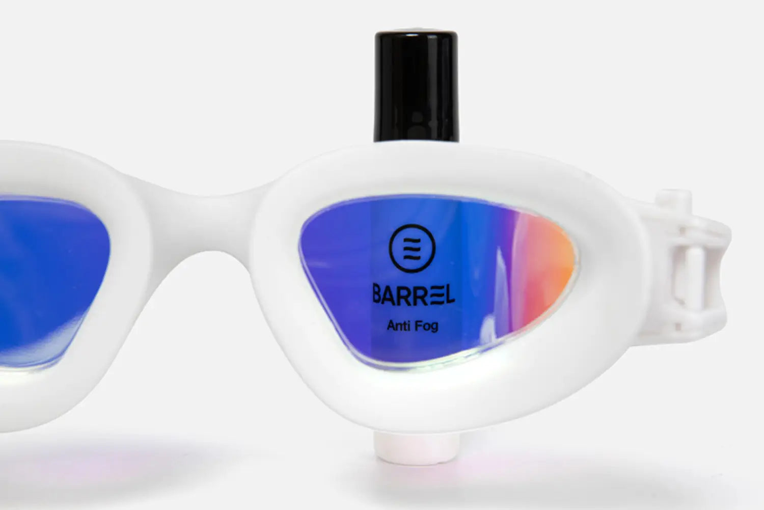 Barrel Open Water Mirror Swim Goggles-WHITE6