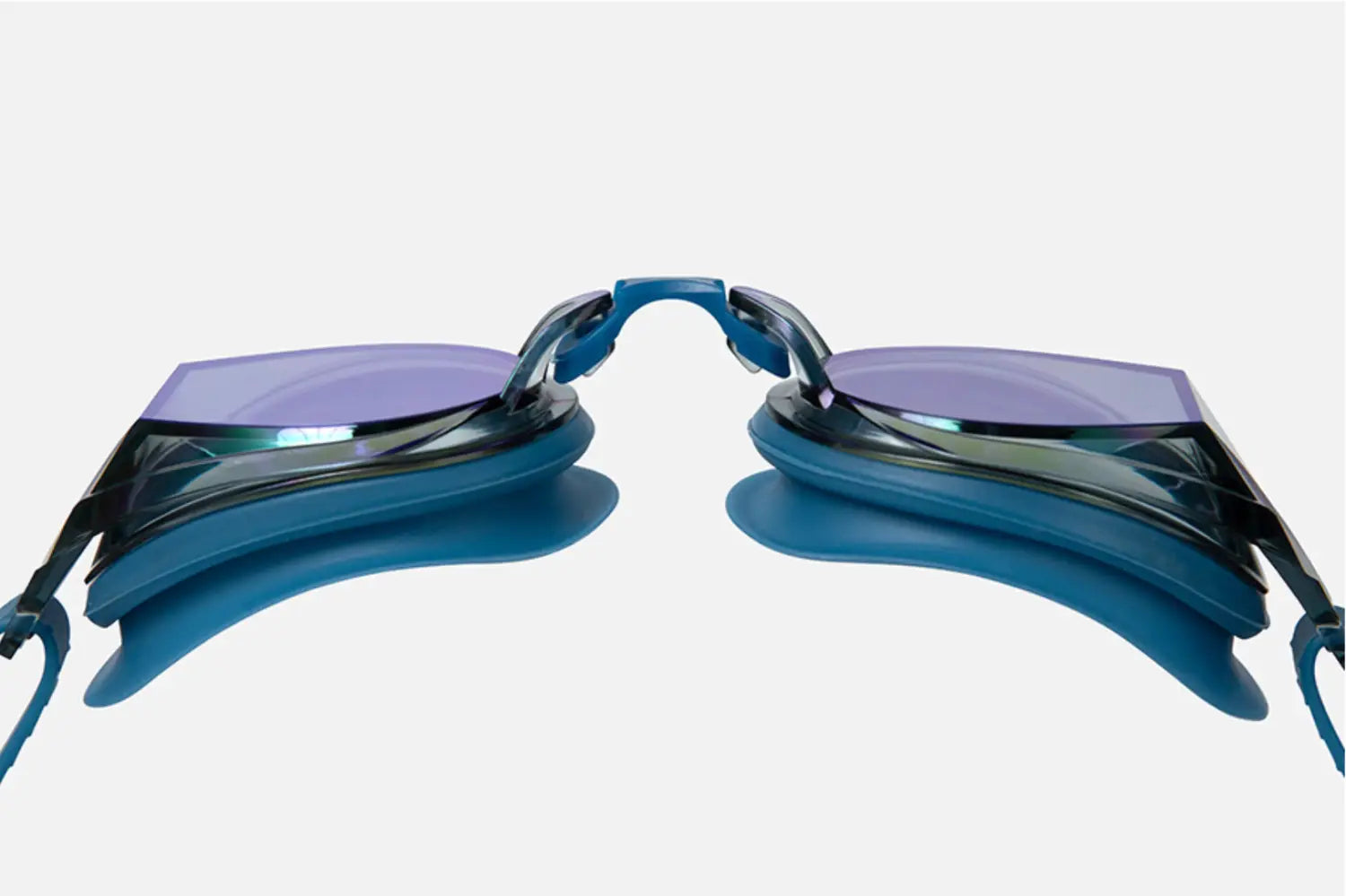 Barrel Prism Mirror Swim Goggles-BLUE8