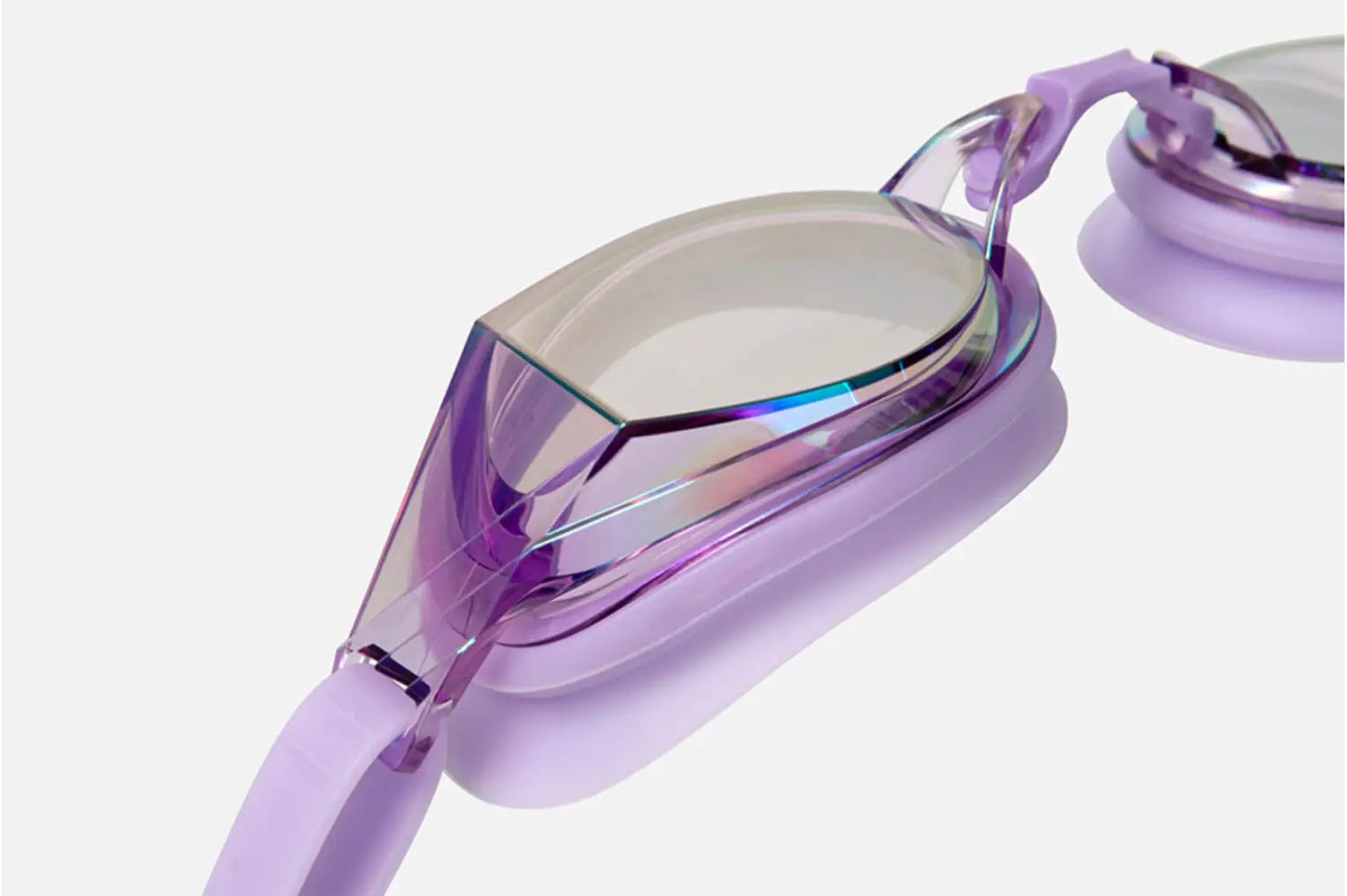 Barrel Prism Mirror Swim Goggles-LAVENDAR4
