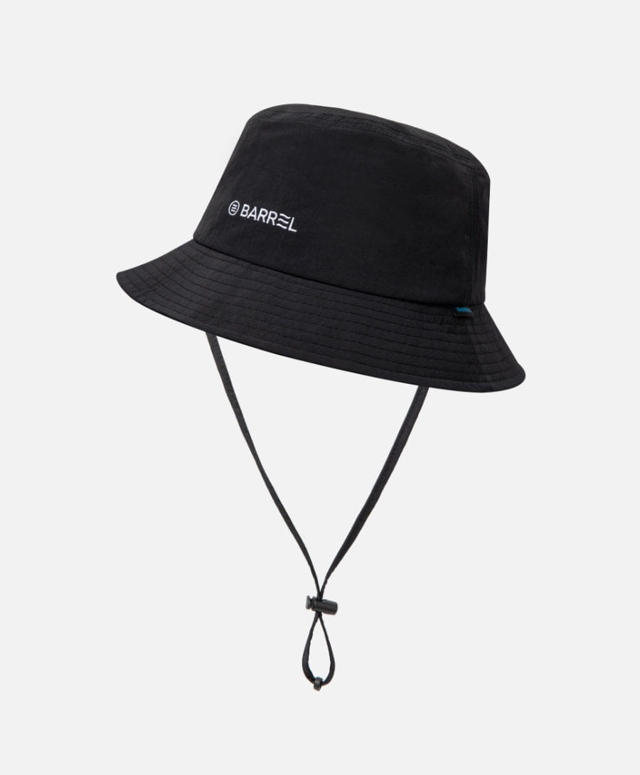 Barrel Swell Solid Bucket Hat-BLACK_image