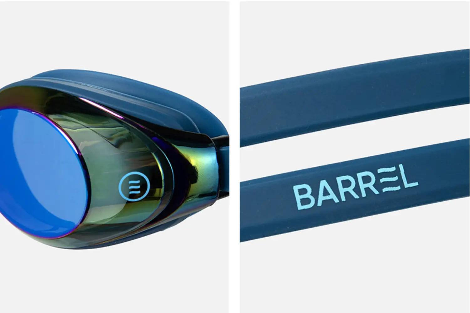 Barrel Training Mirror Swim Goggles-NAVY3
