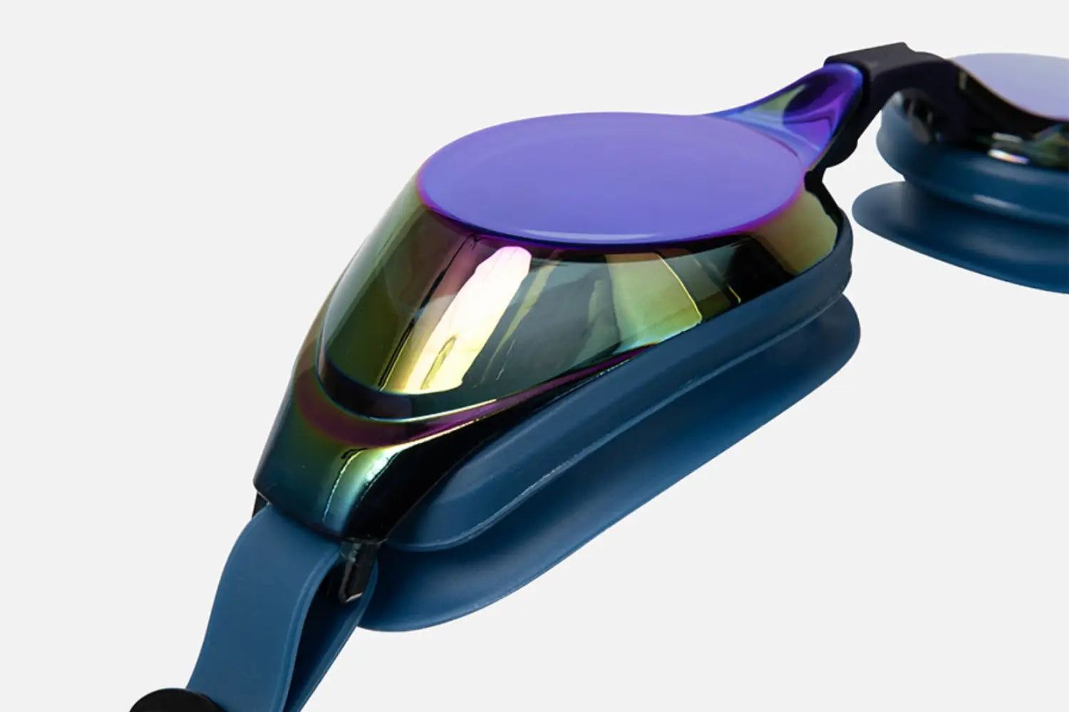 Barrel Training Mirror Swim Goggles-NAVY4