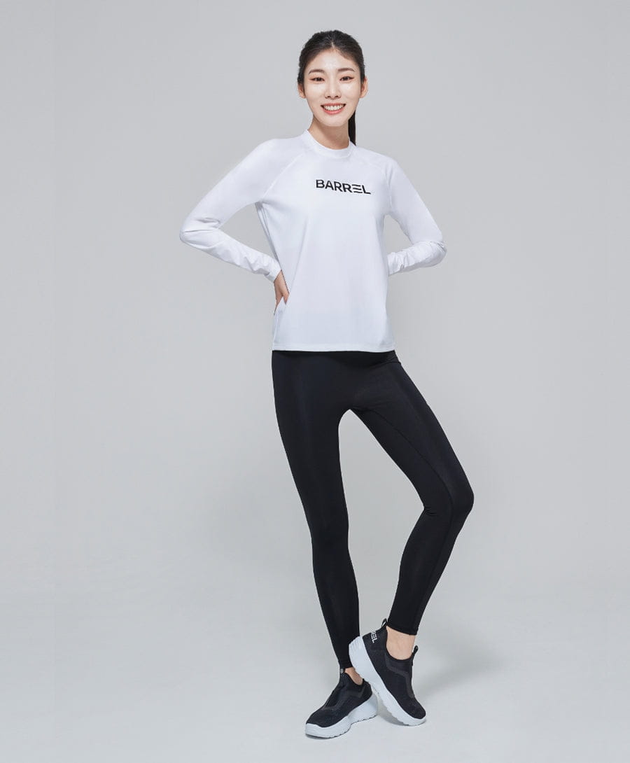 Barrel Women Essential RelaxFit Rashguard-WHITE_image1