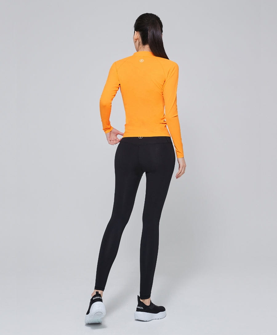 Barrel Women Essential Zip-Up Rashguard-ORANGE_image4
