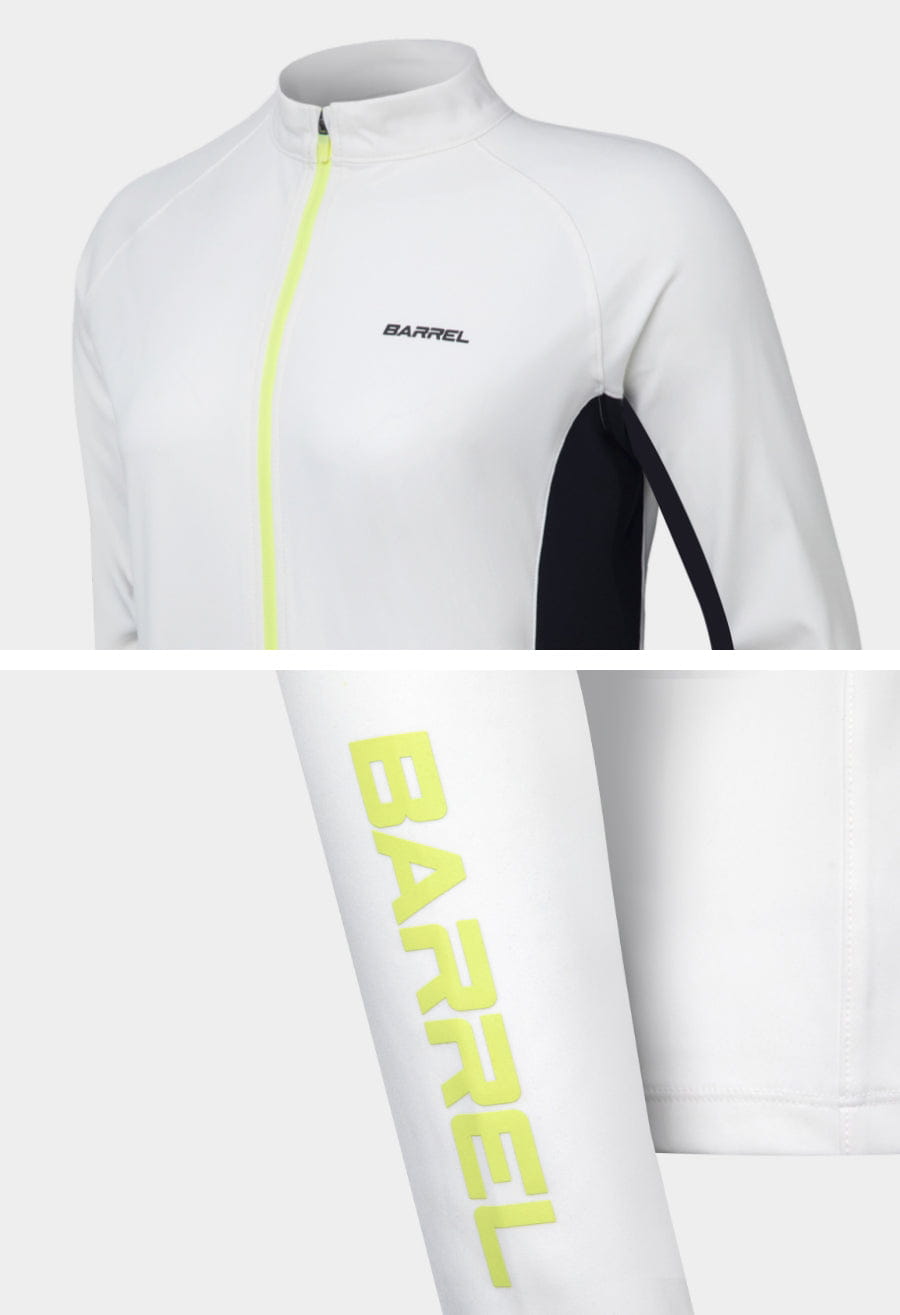 Barrel Women Motion Zip-Up Rashguard-WHITE4