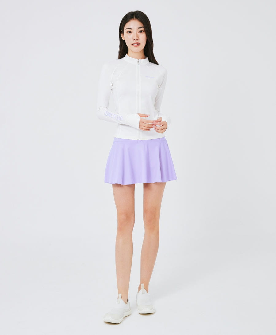 Barrel Women Resort Zip-Up Rashguard-WHITE_image1