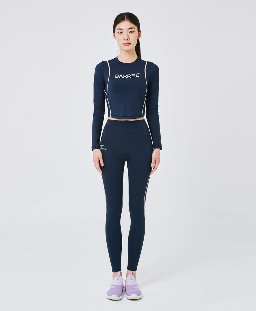 Barrel Women Vibe Crop Rashguard-MBLUE_image1