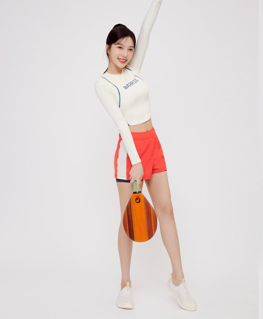 Barrel Women Vibe 3" Leggings Shorts-RED_image1