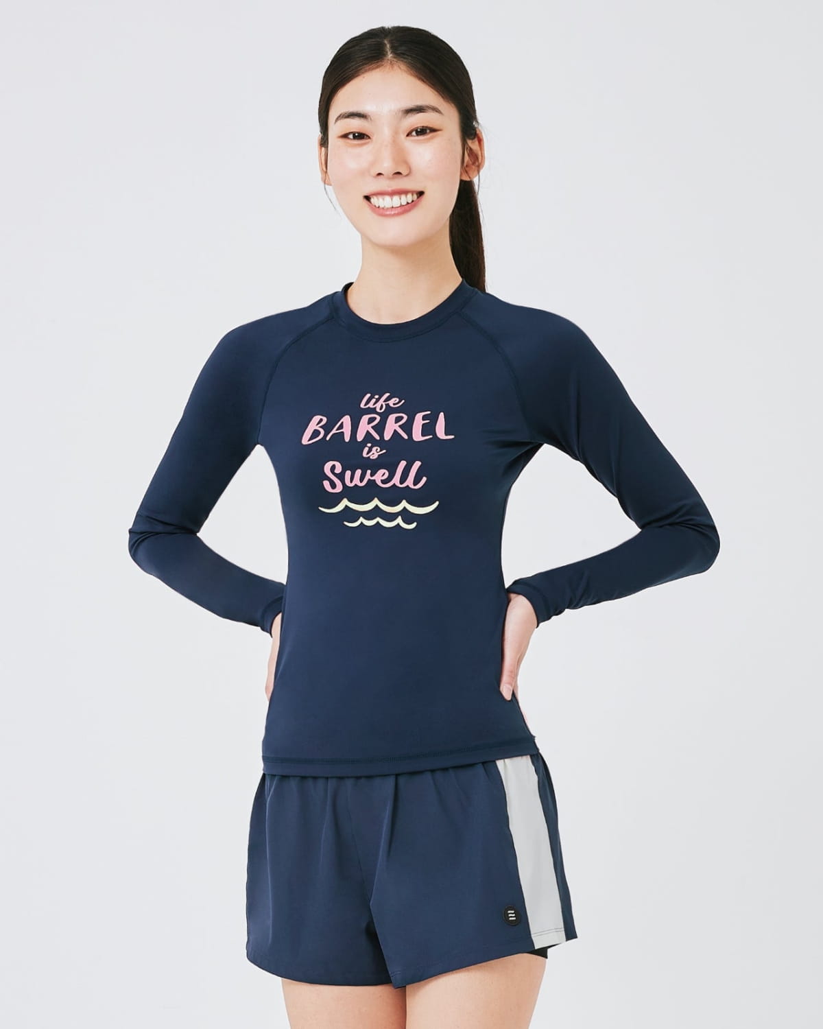 Barrel Women Vibe Swell Rashguard-BLUE_image1