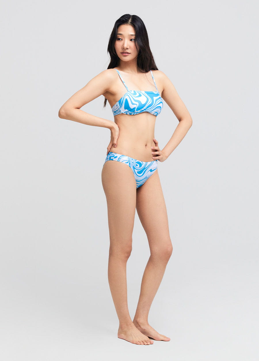 Barrel Womens Ocean Marble Bikini Top-BLUE_image3