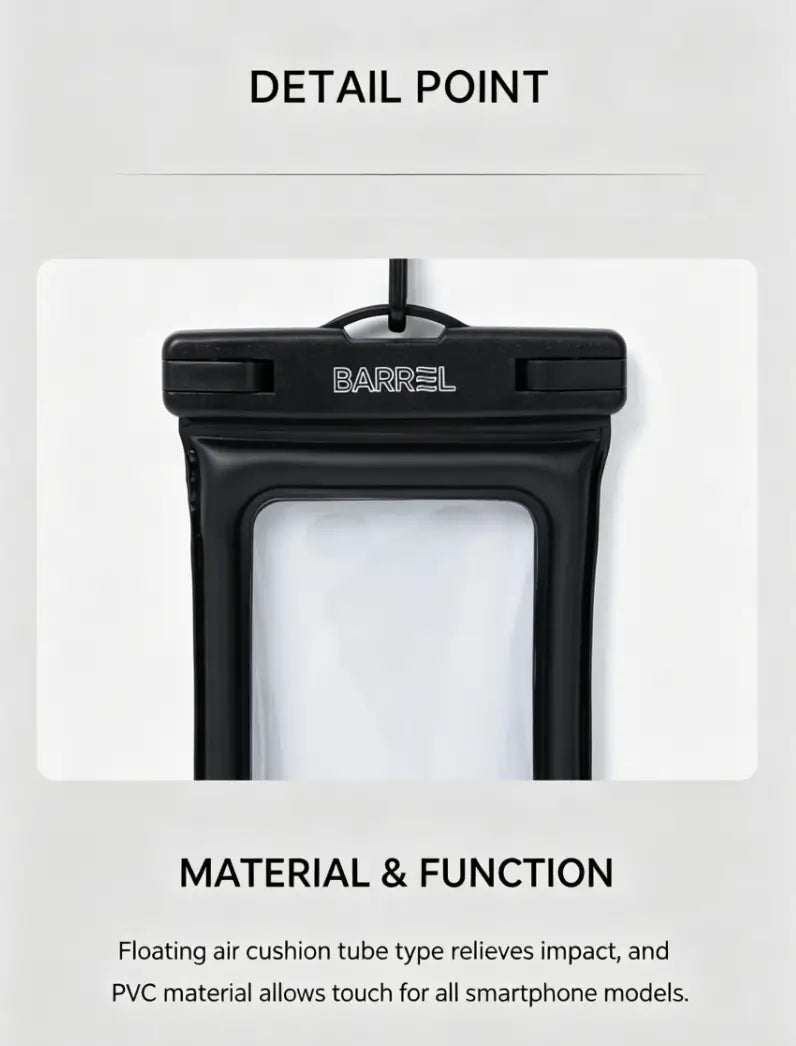 Barrel Basic Dry Waterproof Pouch-BLACK3