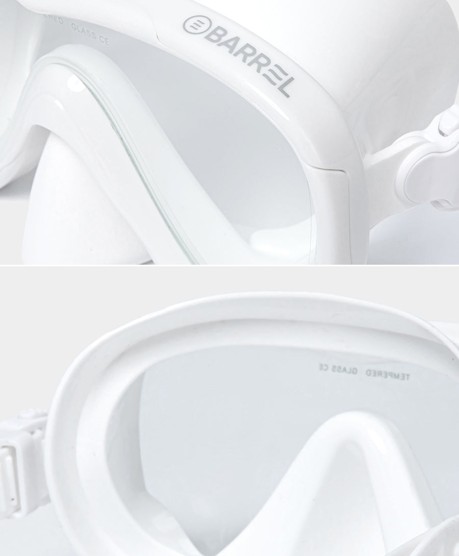Barrel Basic Snorkel Mask-WHITE_image2