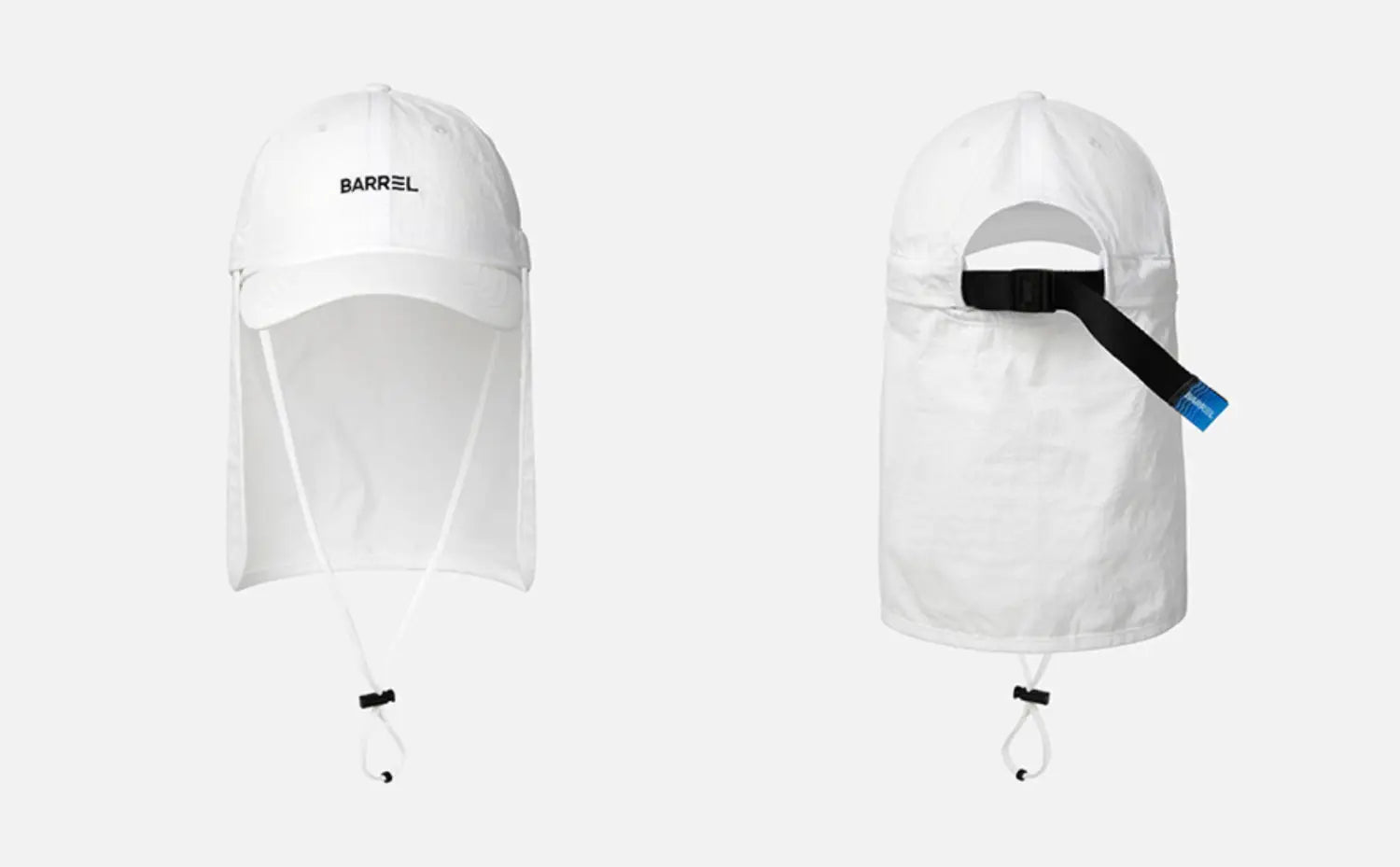 Barrel Basic Sunshade Ball Cap-WHITE5