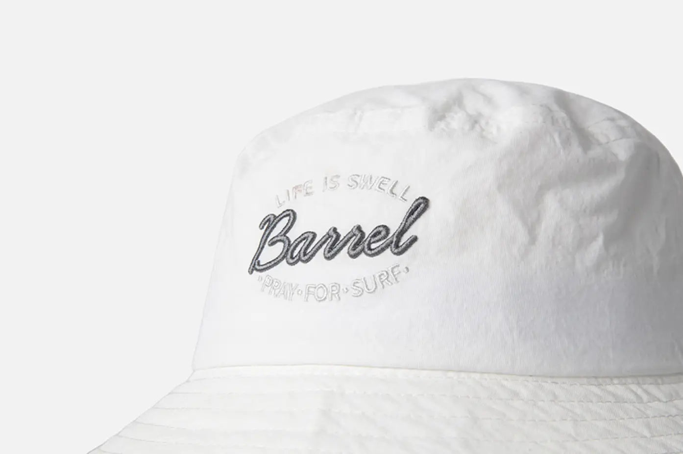 Barrel Basic Sunshade Bucket Hat-WHITE9