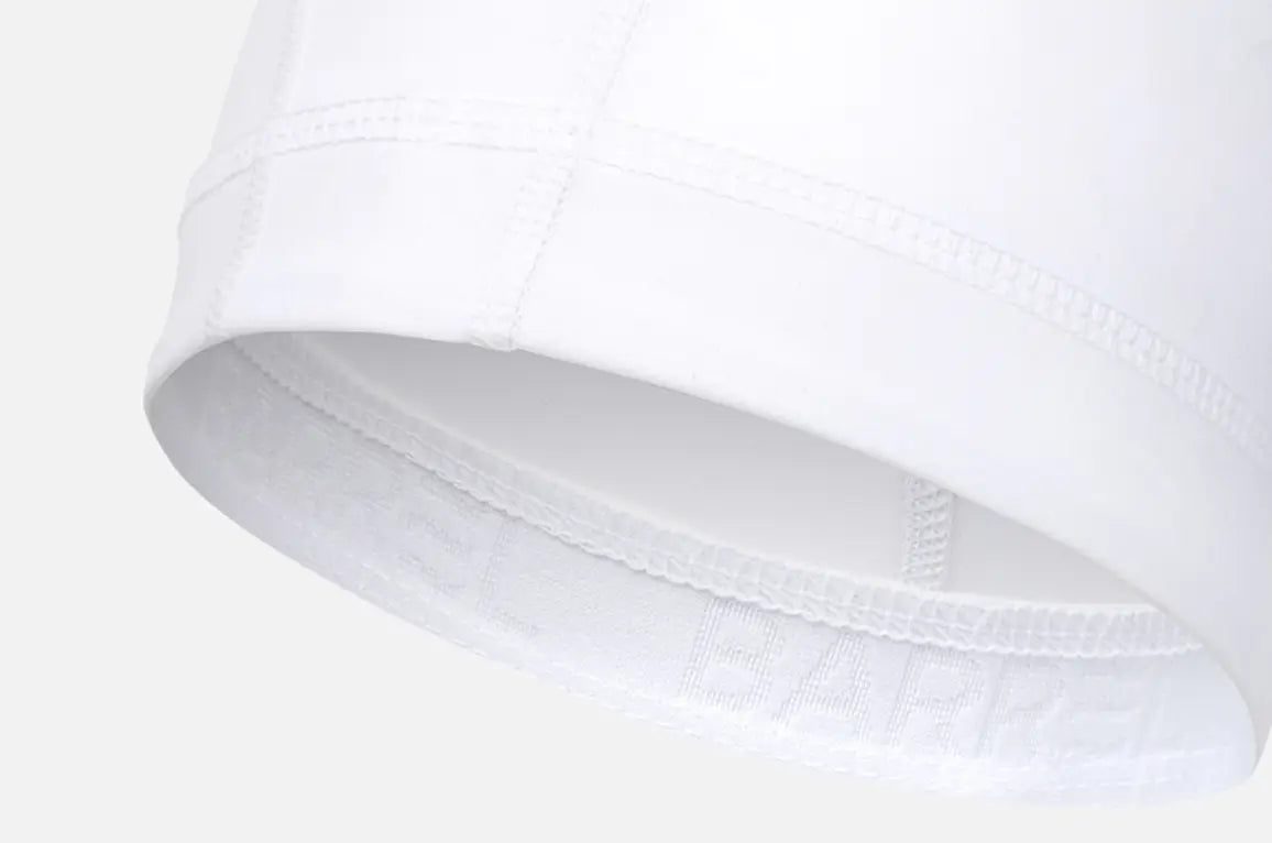 Barrel Bubble Seal Span Swim Cap-WHITE5