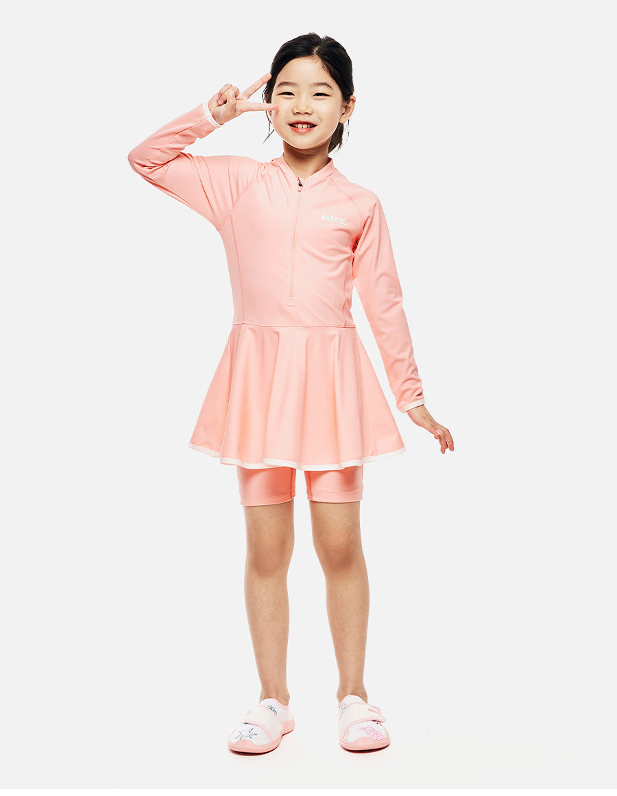 Barrel Girls Essential Skirt Rashsuit-PINK3