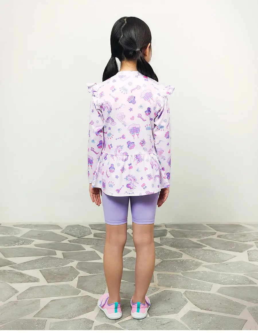 Barrel Girls Petit Wonderland Rashsuit-LAVENDER7