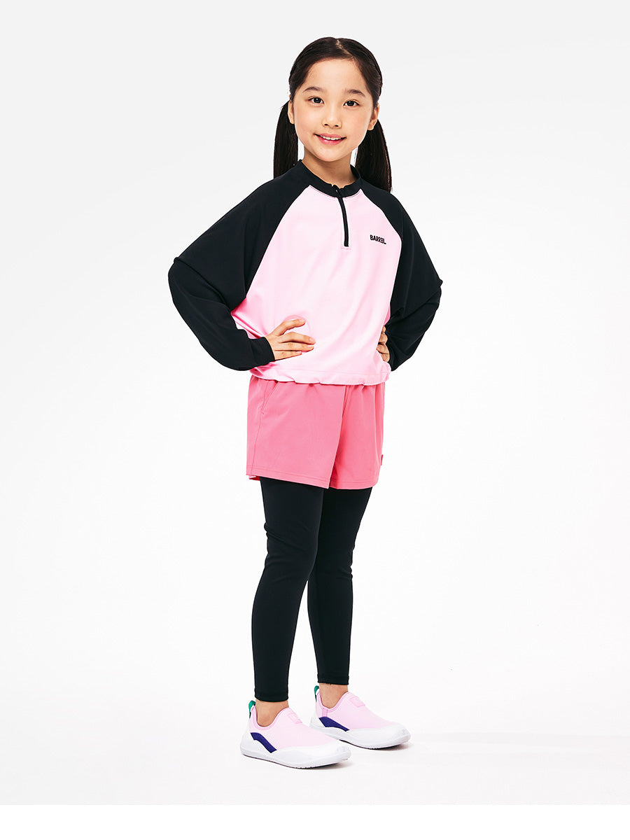 Barrel Girls Tropical Rash Guard-PINK_image2