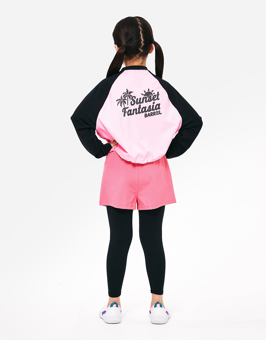 Barrel Girls Tropical Rash Guard-PINK_image3