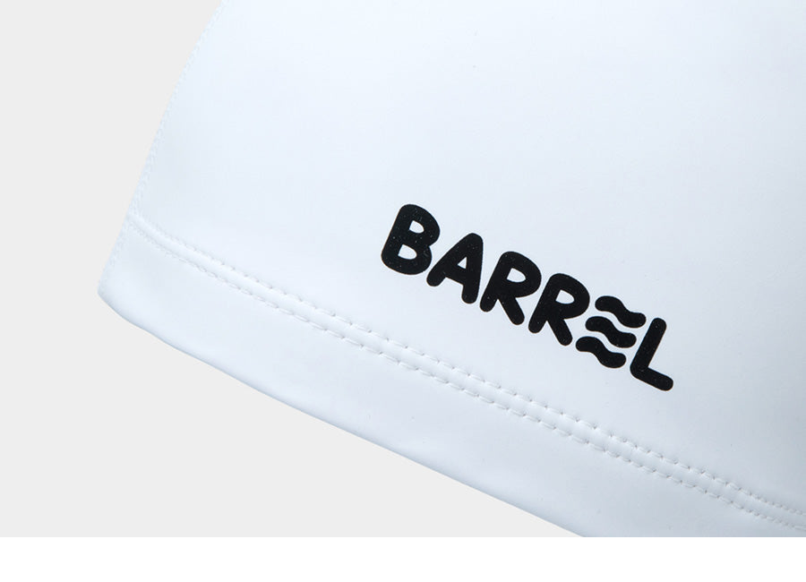 Barrel Kids Basic Silitex Swim Cap-WHITE_image1