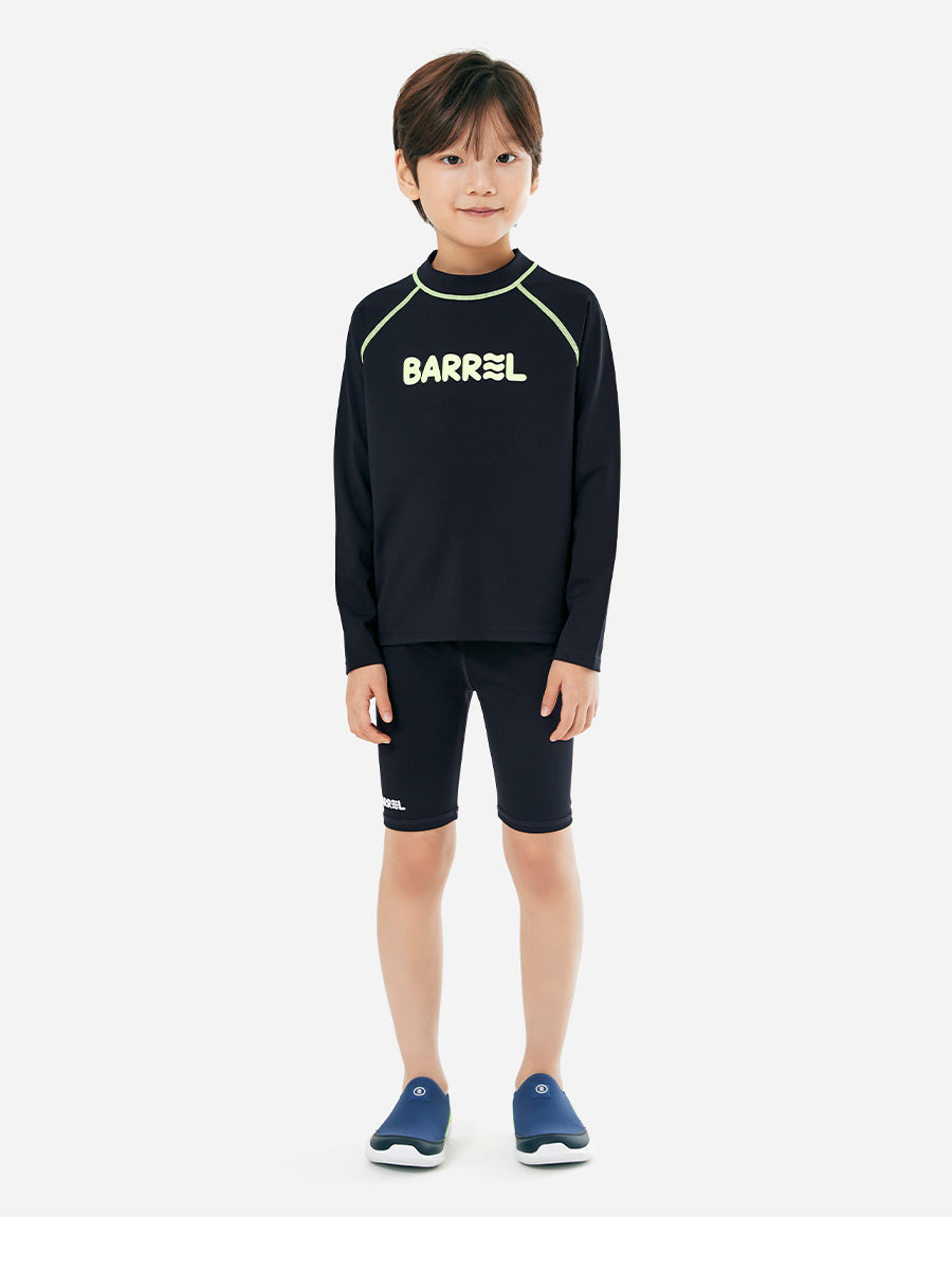 Barrel Kids Essential Half Water Leggings-BLACK_image1
