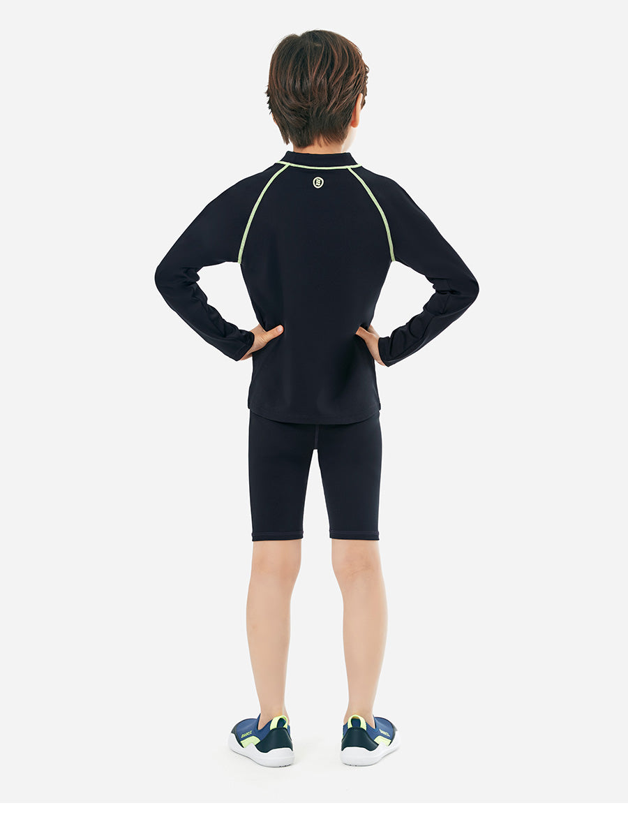 Barrel Kids Essential Half Water Leggings-BLACK_image3