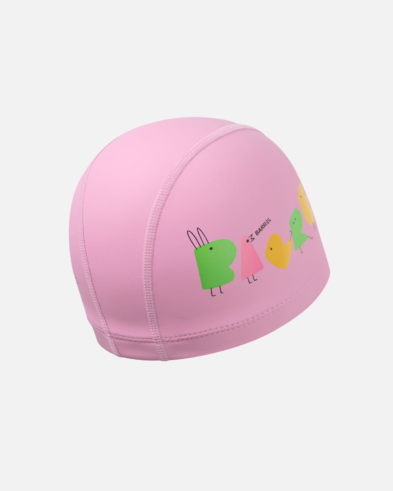 Barrel Kids Friends Silitex Swim Cap-PINK_image3