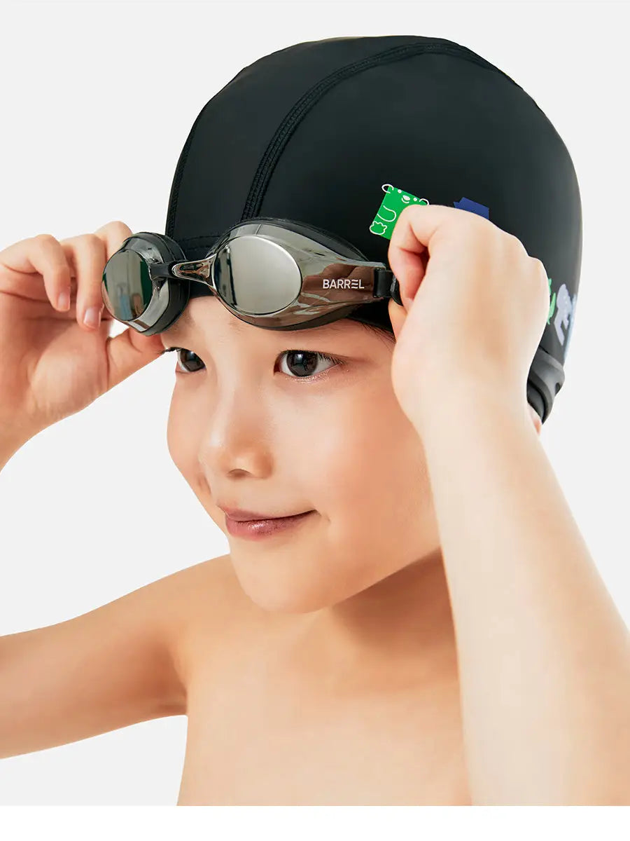 Barrel Kids Mirror Swim Goggles-BLACK/BLACK_image1