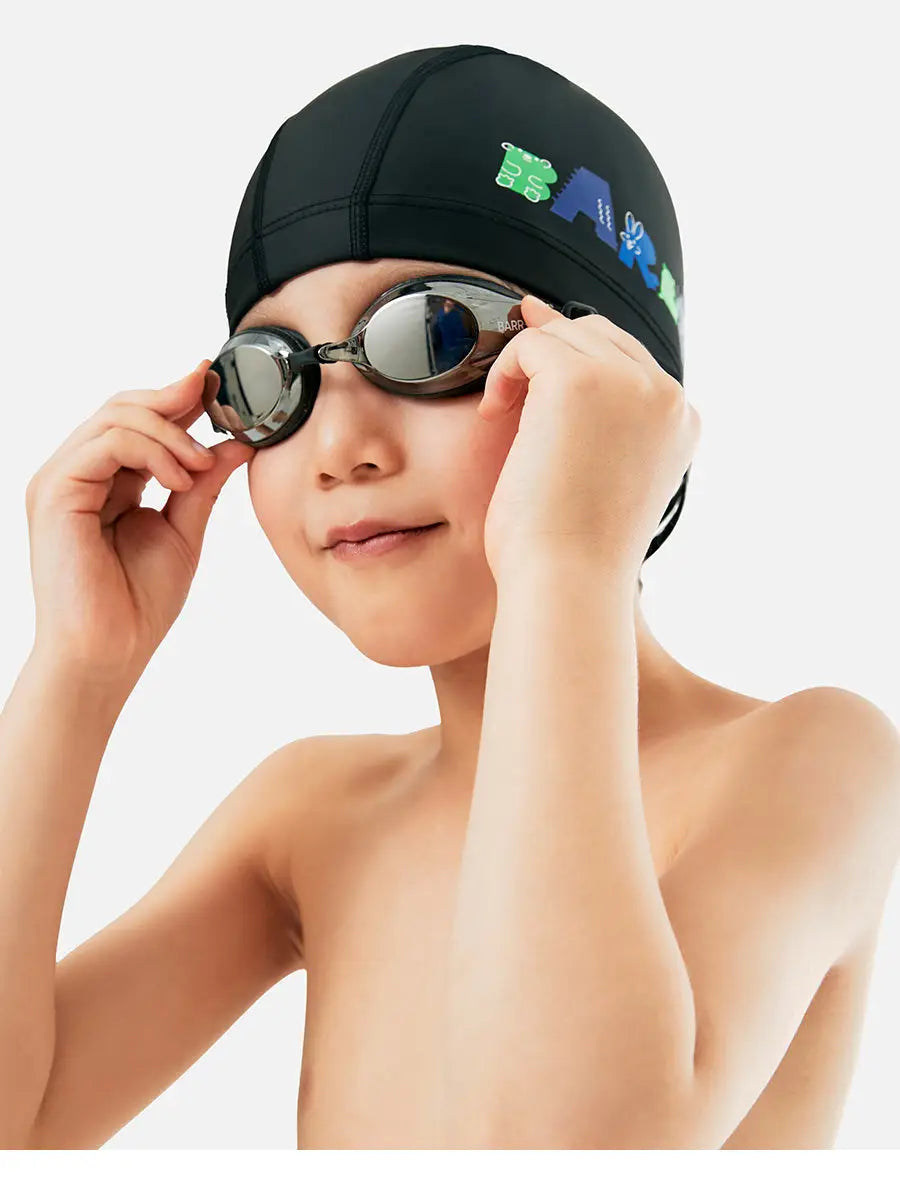 Barrel Kids Mirror Swim Goggles-BLACK/BLACK_image2