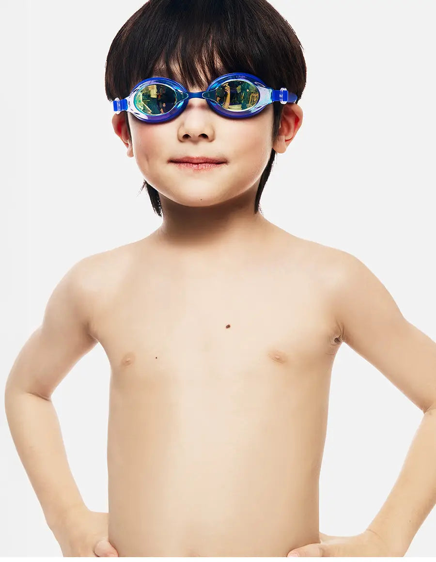 Barrel Kids Mirror Swim Goggles-BLUE3
