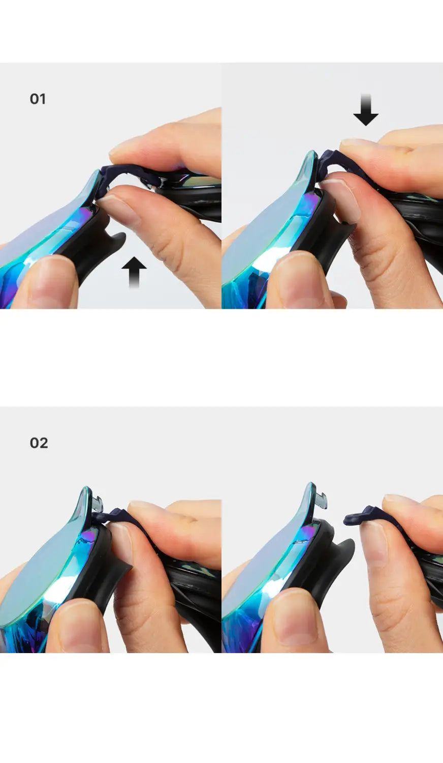 Barrel Kids Mirror Swim Goggles-BLUE/BLUE_image4