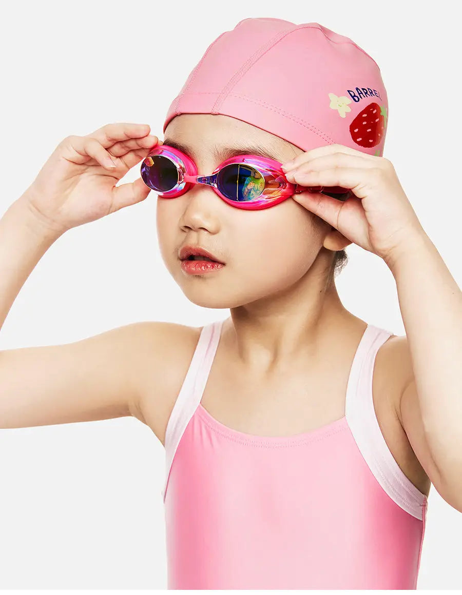 Barrel Kids Mirror Swim Goggles-PINK4