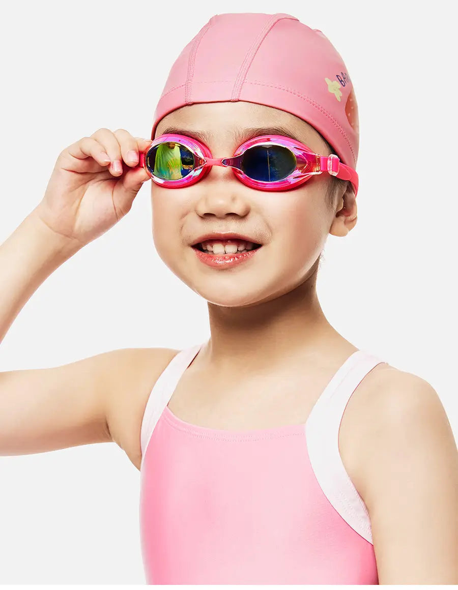Barrel Kids Mirror Swim Goggles-PINK5
