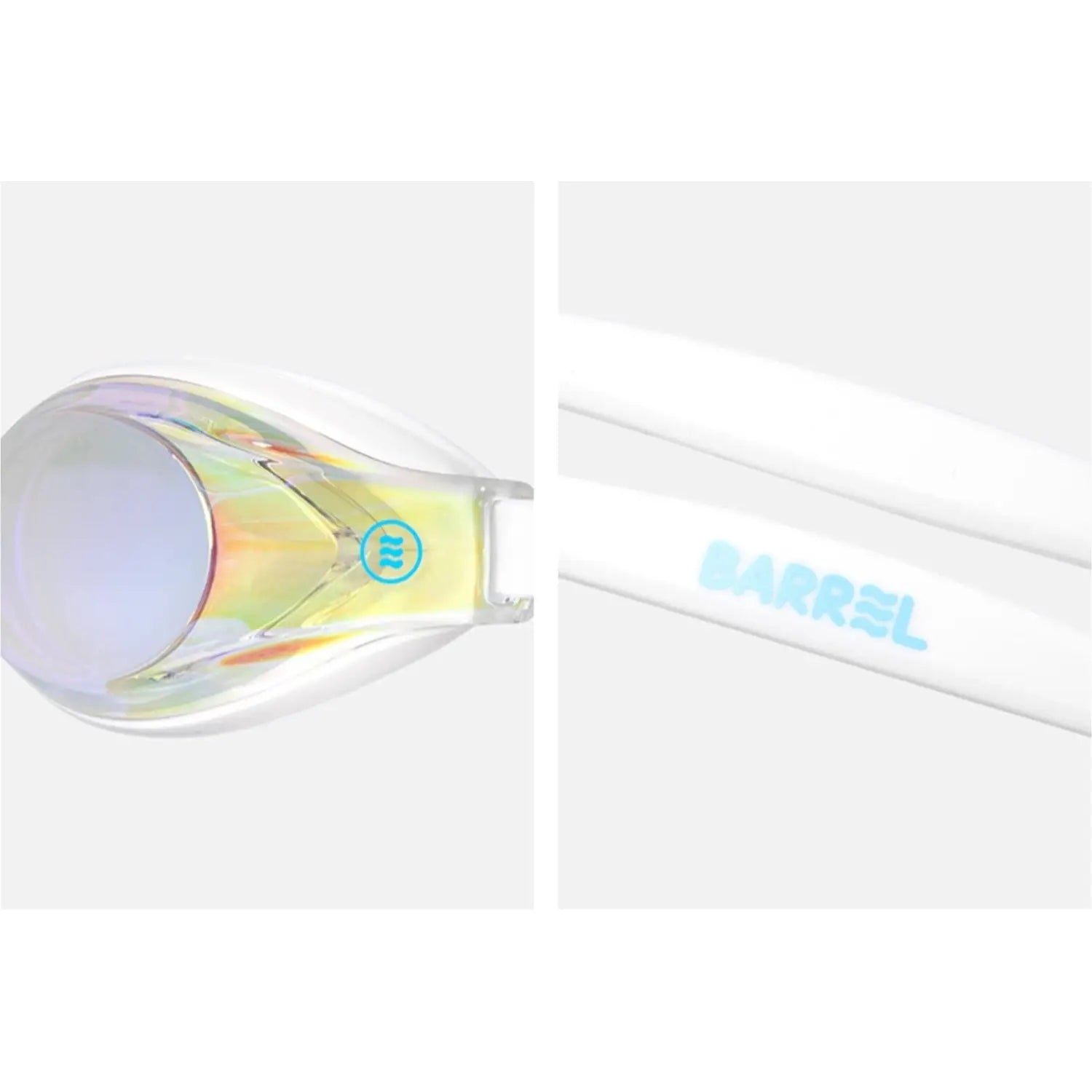 Barrel Kids Mirror Swim Goggles-WHITE3