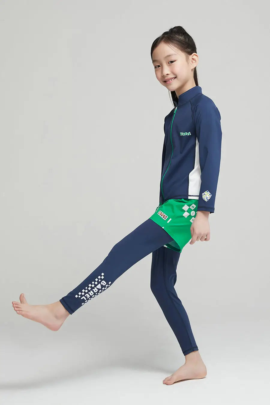 Barrel Kids Move Urban Water Leggings-GREEN8