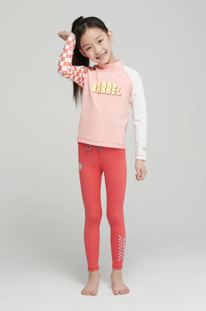 Barrel Kids Move Water Legging-TOMATO4