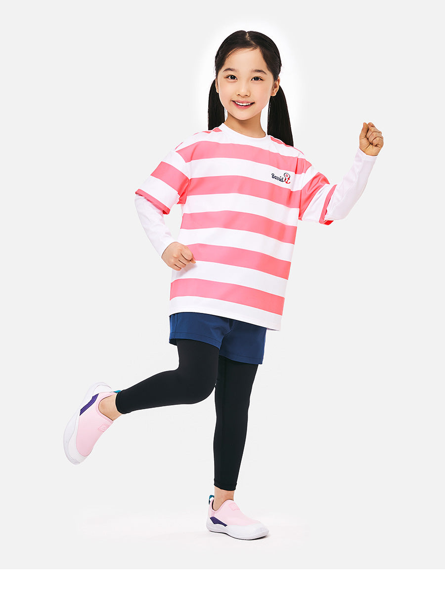Barrel Kids Nautical S/S Layered Rash Guard-PINK_image3