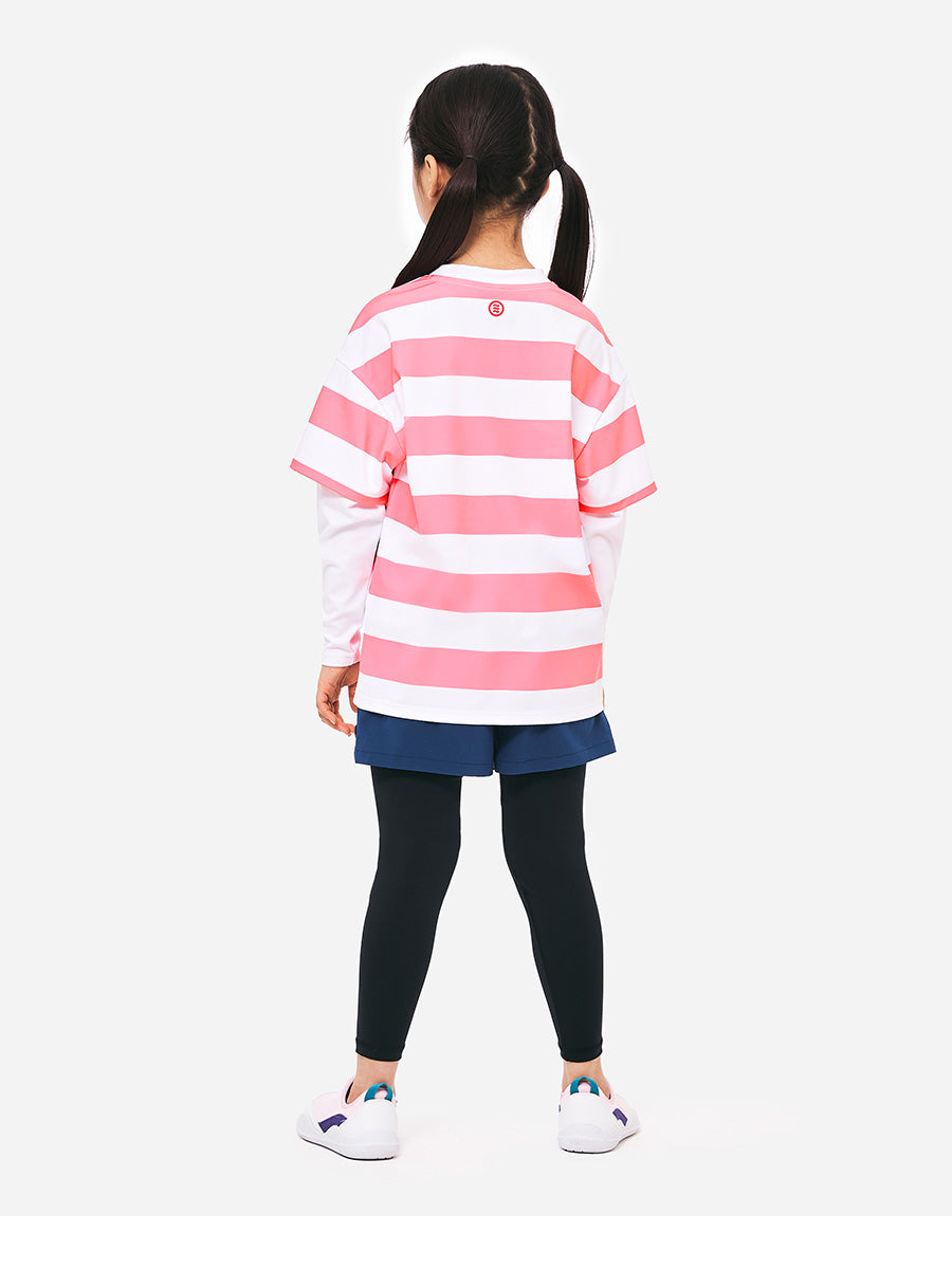 Barrel Kids Nautical S/S Layered Rash Guard-PINK_image4
