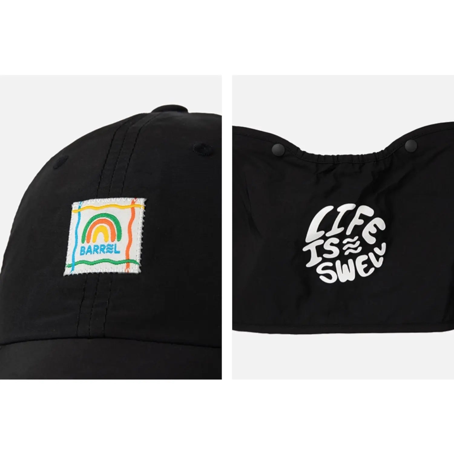 Barrel Kids Rainbow Aqua Cap-BLACK5