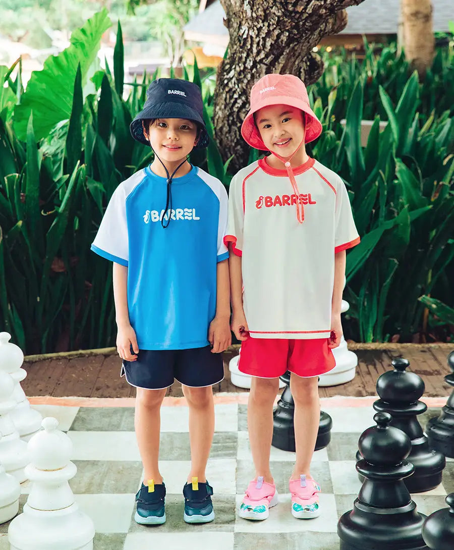 Barrel Kids Reversible Aqua Bucket Hat-NAVY_image4