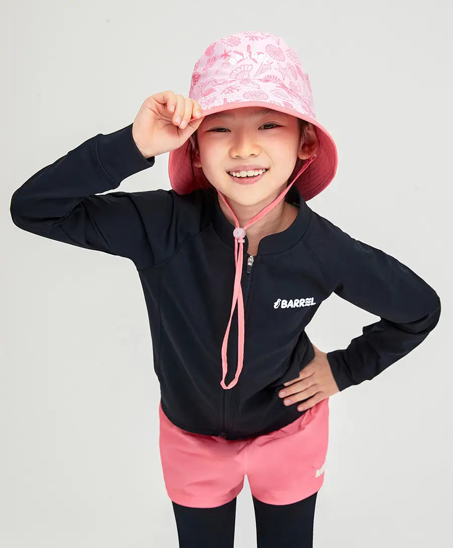 Barrel Kids Reversible Aqua Bucket Hat-PINK_image1
