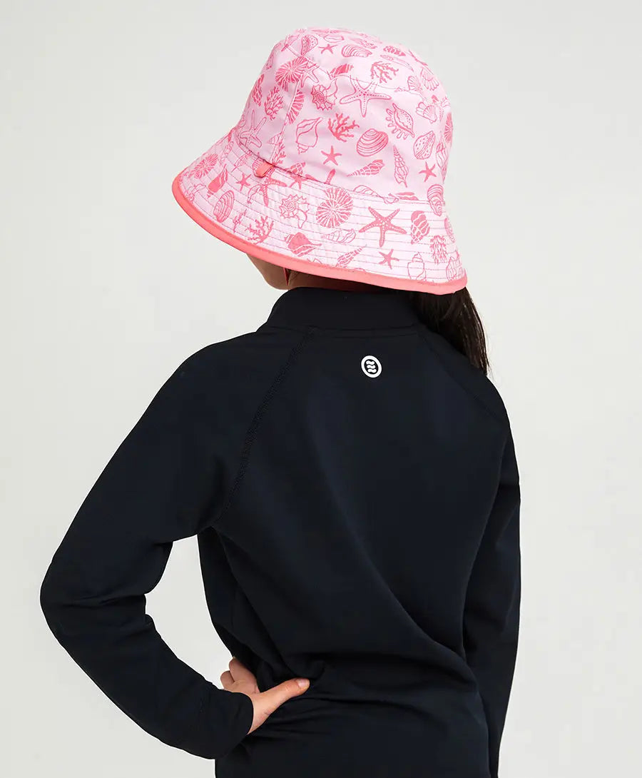 Barrel Kids Reversible Aqua Bucket Hat-PINK_image2